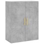 Aparador alto madera contrachapada gris hormigón 69,5x34x180 cm de , Aparadores - Ref: Foro24-3196007, Precio: 163,13 €, Desc...