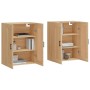 Armarios de pared 2 uds madera de ingeniería roble Sonoma de , Aparadores - Ref: Foro24-3198028, Precio: 145,08 €, Descuento: %