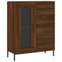 Aparador alto madera contrachapada marrón roble 69,5x34x180 cm de , Aparadores - Ref: Foro24-3198608, Precio: 203,32 €, Descu...