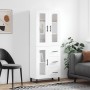 Aparador alto madera contrachapada blanco 69,5x34x180 cm by , Sideboards - Ref: Foro24-3198617, Price: 193,35 €, Discount: %