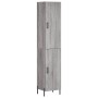 Aparador alto madera contrachapada gris Sonoma 34,5x34x180 cm de , Aparadores - Ref: Foro24-3198799, Precio: 108,82 €, Descue...