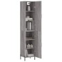 Aparador alto madera contrachapada gris Sonoma 34,5x34x180 cm de , Aparadores - Ref: Foro24-3198799, Precio: 108,82 €, Descue...