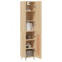 Aparador de madera contrachapada roble Sonoma 34,5x34x180 cm de , Aparadores - Ref: Foro24-3199084, Precio: 109,63 €