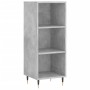 Aparador de madera contrachapada gris hormigón 34,5x34x180 cm de , Aparadores - Ref: Foro24-3199349, Precio: 88,96 €