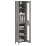 Aparador alto madera contrachapada gris Sonoma 34,5x34x180 cm by , Sideboards - Ref: Foro24-3199431, Price: 109,49 €, Discoun...