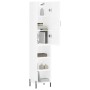 Aparador alto madera contrachapada blanco brillo 34,5x34x180 cm von , Sideboards - Ref: Foro24-3198987, Preis: 101,24 €, Raba...