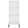 Aparador alto madera contrachapada blanco brillo 34,5x34x180 cm von , Sideboards - Ref: Foro24-3198987, Preis: 101,24 €, Raba...