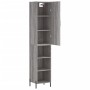 Aparador alto madera contrachapada gris Sonoma 34,5x34x180 cm de , Aparadores - Ref: Foro24-3198991, Precio: 94,91 €, Descuen...