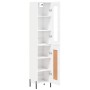 Aparador alto madera contrachapada blanco brillo 34,5x34x180 cm by , Sideboards - Ref: Foro24-3199499, Price: 118,58 €, Disco...