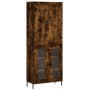 Aparador alto madera contrachapada roble ahumado 69,5x34x180 cm by , Sideboards - Ref: Foro24-3199630, Price: 155,58 €, Disco...