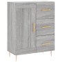 Aparador alto madera contrachapada gris sonoma 69,5x34x180 cm de , Aparadores - Ref: Foro24-3198655, Precio: 176,07 €, Descue...