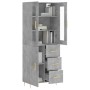 Aparador alto madera contrachapada gris hormigón 69,5x34x180 cm von , Sideboards - Ref: Foro24-3198461, Preis: 171,90 €, Raba...
