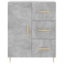 Aparador alto madera contrachapada gris hormigón 69,5x34x180 cm von , Sideboards - Ref: Foro24-3198461, Preis: 171,90 €, Raba...