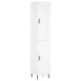 Aparador alto madera contrachapada blanco 34,5x34x180 cm de , Aparadores - Ref: Foro24-3200145, Precio: 111,28 €, Descuento: %