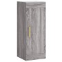 Aparador alto madera contrachapada gris Sonoma 34,5x34x180 cm by , Sideboards - Ref: Foro24-3200191, Price: 114,64 €, Discoun...