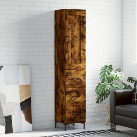 Aparador de madera contrachapada roble ahumado 34,5x34x180 cm von , Sideboards - Ref: Foro24-3200198, Preis: 114,15 €, Rabatt: %