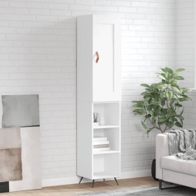Aparador alto madera contrachapada blanco 34,5x34x180 cm von , Sideboards - Ref: Foro24-3200297, Preis: 95,23 €, Rabatt: %