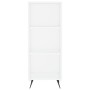 Aparador alto madera contrachapada blanco 34,5x34x180 cm de , Aparadores - Ref: Foro24-3200297, Precio: 95,14 €, Descuento: %