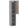 Aparador alto madera contrachapada gris Sonoma 34,5x34x180 cm de , Aparadores - Ref: Foro24-3200319, Precio: 89,25 €, Descuen...