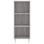Aparador alto madera contrachapada gris Sonoma 34,5x34x180 cm de , Aparadores - Ref: Foro24-3200319, Precio: 89,25 €, Descuen...