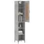 Aparador de madera contrachapada gris hormigón 34,5x34x180 cm von , Sideboards - Ref: Foro24-3200325, Preis: 89,42 €, Rabatt: %