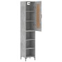 Aparador de madera contrachapada gris hormigón 34,5x34x180 cm von , Sideboards - Ref: Foro24-3200325, Preis: 89,42 €, Rabatt: %