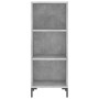 Aparador de madera contrachapada gris hormigón 34,5x34x180 cm von , Sideboards - Ref: Foro24-3200325, Preis: 89,42 €, Rabatt: %