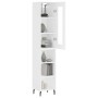 Aparador alto madera contrachapada blanco 34,5x34x180 cm by , Sideboards - Ref: Foro24-3199377, Price: 96,06 €, Discount: %