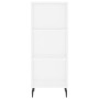 Aparador alto madera contrachapada blanco 34,5x34x180 cm by , Sideboards - Ref: Foro24-3199377, Price: 96,06 €, Discount: %