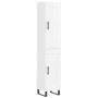 Aparador alto madera contrachapada blanco brillo 34,5x34x180 cm by , Sideboards - Ref: Foro24-3200475, Price: 116,16 €, Disco...