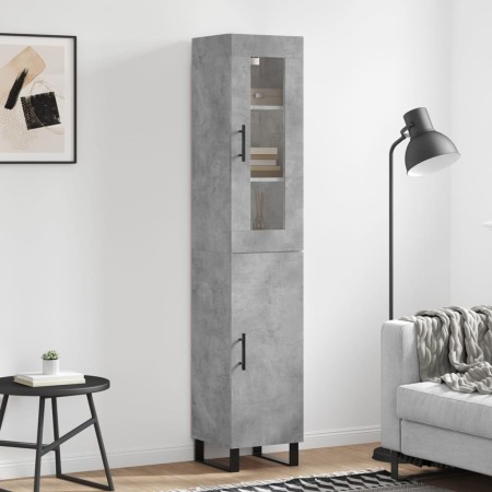 Aparador de madera contrachapada gris hormigón 34,5x34x180 cm von , Sideboards - Ref: Foro24-3199197, Preis: 119,26 €, Rabatt: %