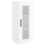 Aparador alto madera contrachapada blanco brillo 34,5x34x180 cm de , Aparadores - Ref: Foro24-3199515, Precio: 116,62 €, Desc...