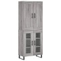 Aparador alto madera contrachapada gris sonoma 69,5x34x180 cm von , Sideboards - Ref: Foro24-3199647, Preis: 157,63 €, Rabatt: %