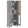 Aparador alto madera contrachapada gris sonoma 69,5x34x180 cm von , Sideboards - Ref: Foro24-3199647, Preis: 157,63 €, Rabatt: %