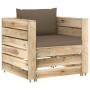 Muebles de jardín 2 piezas con cojines madera impregnada verde von , Gartensets - Ref: Foro24-3074539, Preis: 177,95 €, Rabat...