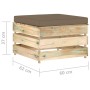 Muebles de jardín 2 piezas con cojines madera impregnada verde von , Gartensets - Ref: Foro24-3074539, Preis: 177,95 €, Rabat...