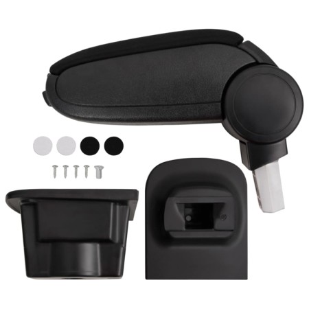Reposabrazos para coche ABS negro 16x35x(30-49) cm by , Motor vehicle seats - Ref: Foro24-154667, Price: 33,59 €, Discount: %