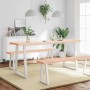 Tablero de mesa madera maciza borde natural 180x40x(2-4) cm by , Table tops - Ref: Foro24-363908, Price: 65,17 €, Discount: %