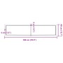 Tablero de mesa madera maciza borde natural 180x40x(2-4) cm by , Table tops - Ref: Foro24-363908, Price: 65,17 €, Discount: %