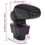 Reposabrazos para coche ABS negro 12x37x(31-48) cm by , Motor vehicle seats - Ref: Foro24-154684, Price: 32,82 €, Discount: %