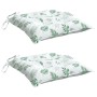 Cojines de silla 2 uds tela Oxford estampado hojas 50x50x7 cm von , Kissen für Stühle und Sofas - Ref: Foro24-361552, Preis: ...