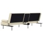 Sofá cama con portavasos cuero sintético color crema von , Sofas - Ref: Foro24-351927, Preis: 321,39 €, Rabatt: %