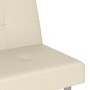Sofá cama con portavasos cuero sintético color crema von , Sofas - Ref: Foro24-351927, Preis: 321,39 €, Rabatt: %