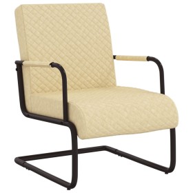 Silla voladiza cuero sintético crema by , Armchairs - Ref: Foro24-325782, Price: 199,41 €, Discount: %