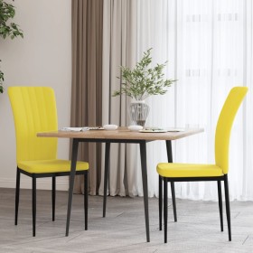 Sillas de comedor 2 uds terciopelo amarillo mostaza de , Sillas de comedor - Ref: Foro24-326100, Precio: 95,90 €, Descuento: %