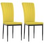 Sillas de comedor 2 uds terciopelo amarillo mostaza de , Sillas de comedor - Ref: Foro24-326100, Precio: 97,67 €, Descuento: %