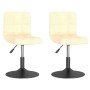 Sillas de comedor giratorias 2 uds terciopelo crema von , Essstühle - Ref: Foro24-334262, Preis: 123,52 €, Rabatt: %