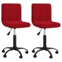 Sillas de comedor giratorias 2 uds terciopelo rojo vino tinto von , Essstühle - Ref: Foro24-334373, Preis: 111,27 €, Rabatt: %
