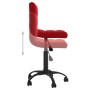 Sillas de comedor giratorias 2 uds terciopelo rojo vino tinto von , Essstühle - Ref: Foro24-334373, Preis: 111,27 €, Rabatt: %
