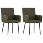 Sillas de comedor con reposabrazos 2 unidades tela marrón von , Essstühle - Ref: Foro24-281843, Preis: 171,98 €, Rabatt: %